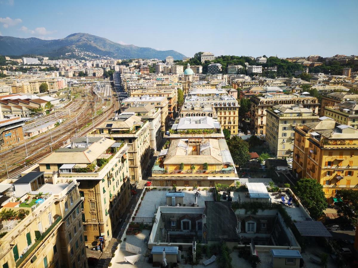 Suite Lambruschini Central With Top City View - Free Covered Parking Genua Exterior foto