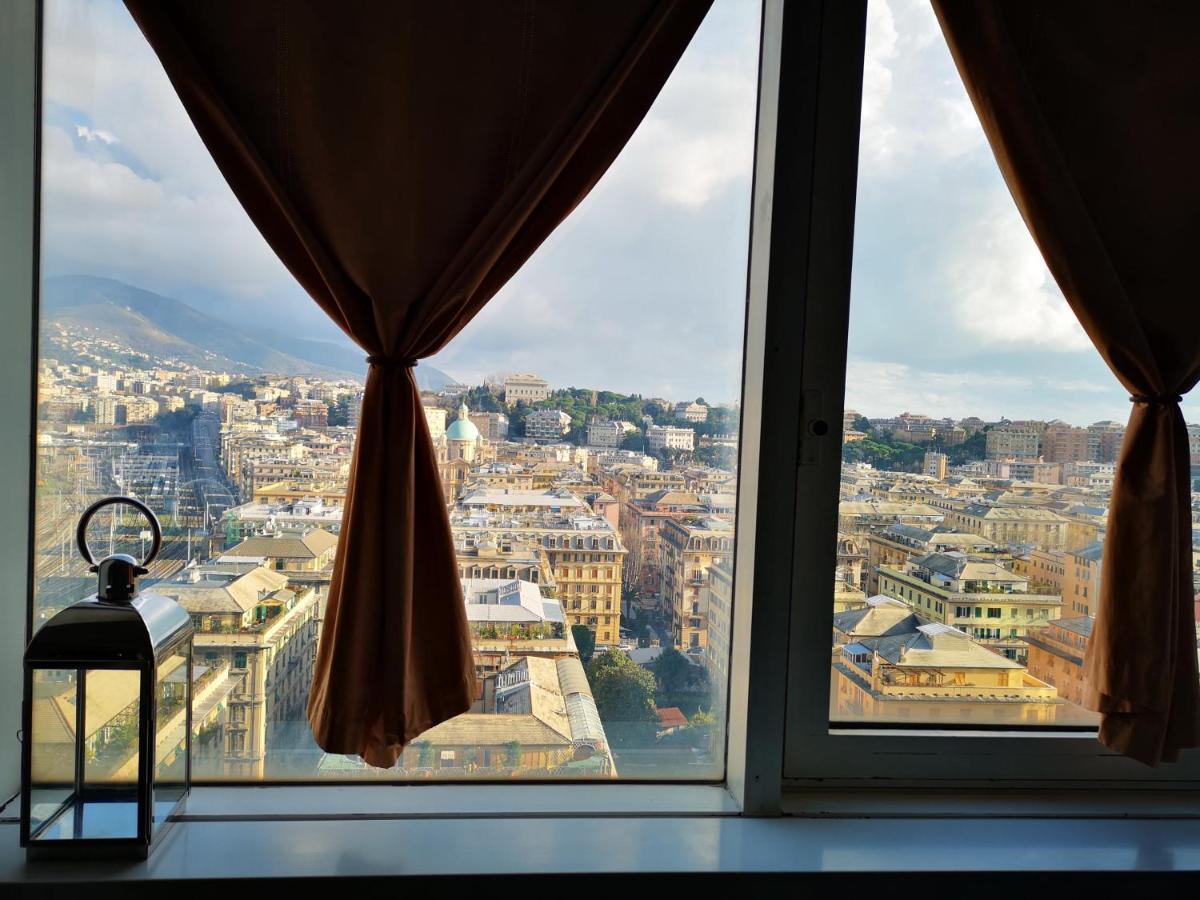 Suite Lambruschini Central With Top City View - Free Covered Parking Genua Exterior foto